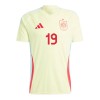 Fotbollskläder Spanien Lamine Yamal 19 Bortatröja EM 2024 - Kortärmad